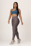 Calça Legging Básica Alta Compressão Modeladora Cintura Alta Cinza Médio (1)