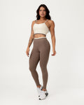Conjunto Bicolor Top de Alça e Calça Legging Off/Coffee (1)