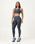 Conjunto Top Cruzado nas Costas e Calça Legging Grafite (1)