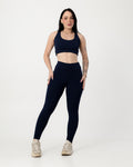 Conjunto Top Nadador e Calça Legging Azul Marinho (1)