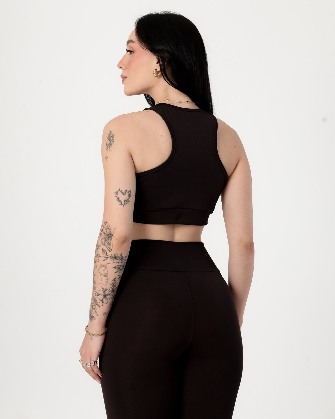 Conjunto Top Nadador e Calça Legging Chocolate (4)