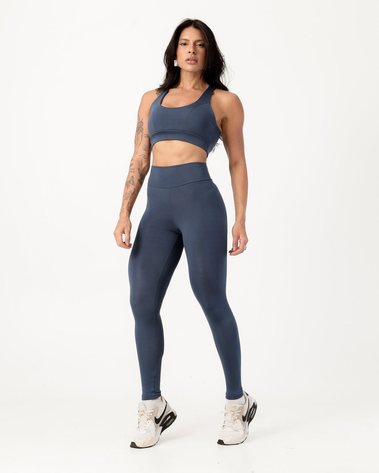 Conjunto Top Nadador e Calça Legging Grafite (1)