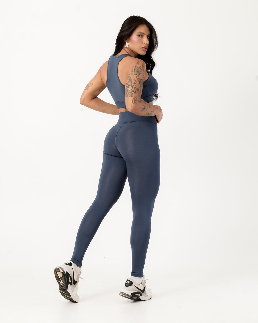 Conjunto Top Nadador e Calça Legging Grafite (2)