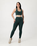 Conjunto Top Nadador e Calça Legging Verde Escuro (1)
