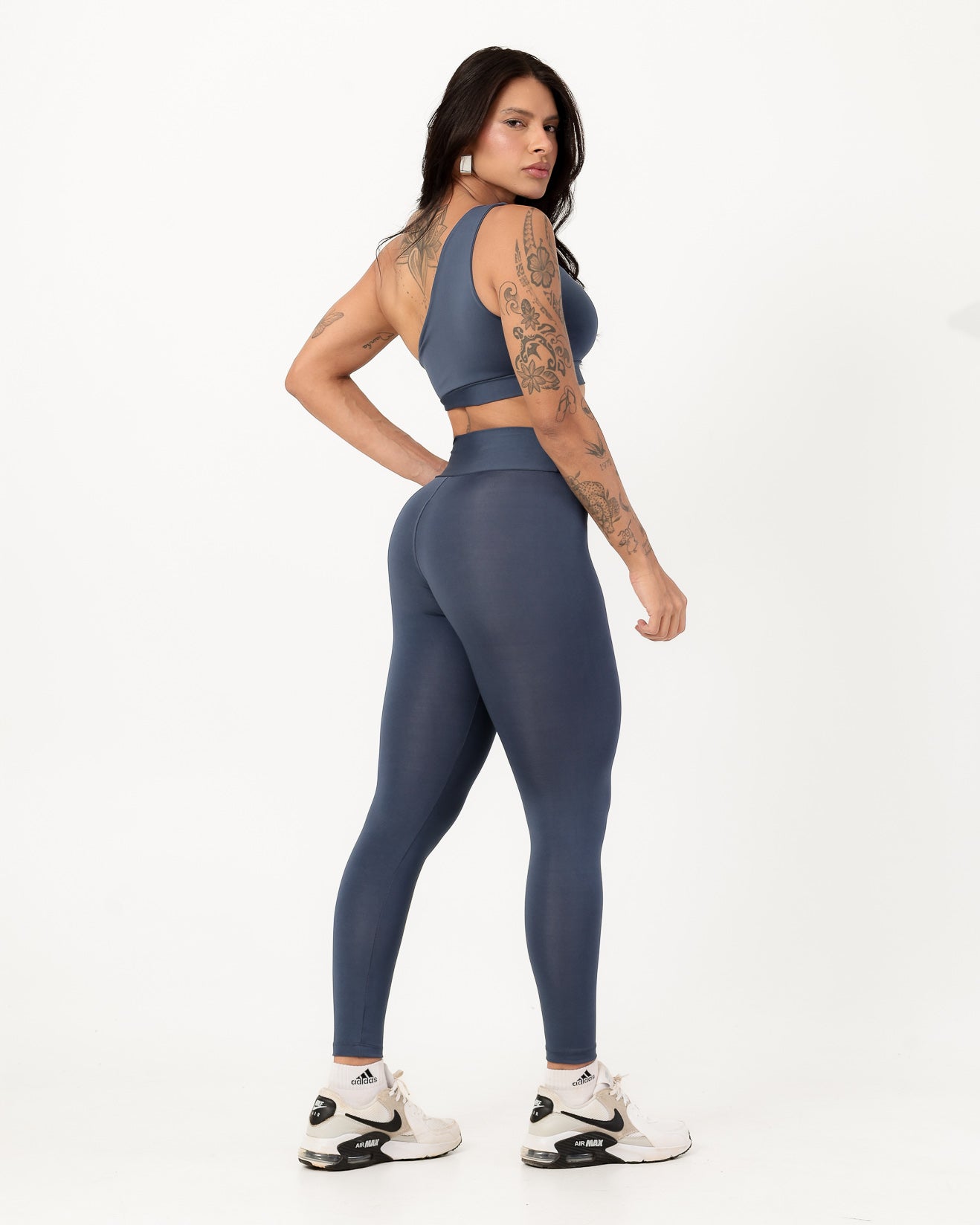 Conjunto Top Nula Manga e Calça Legging Grafite (2)