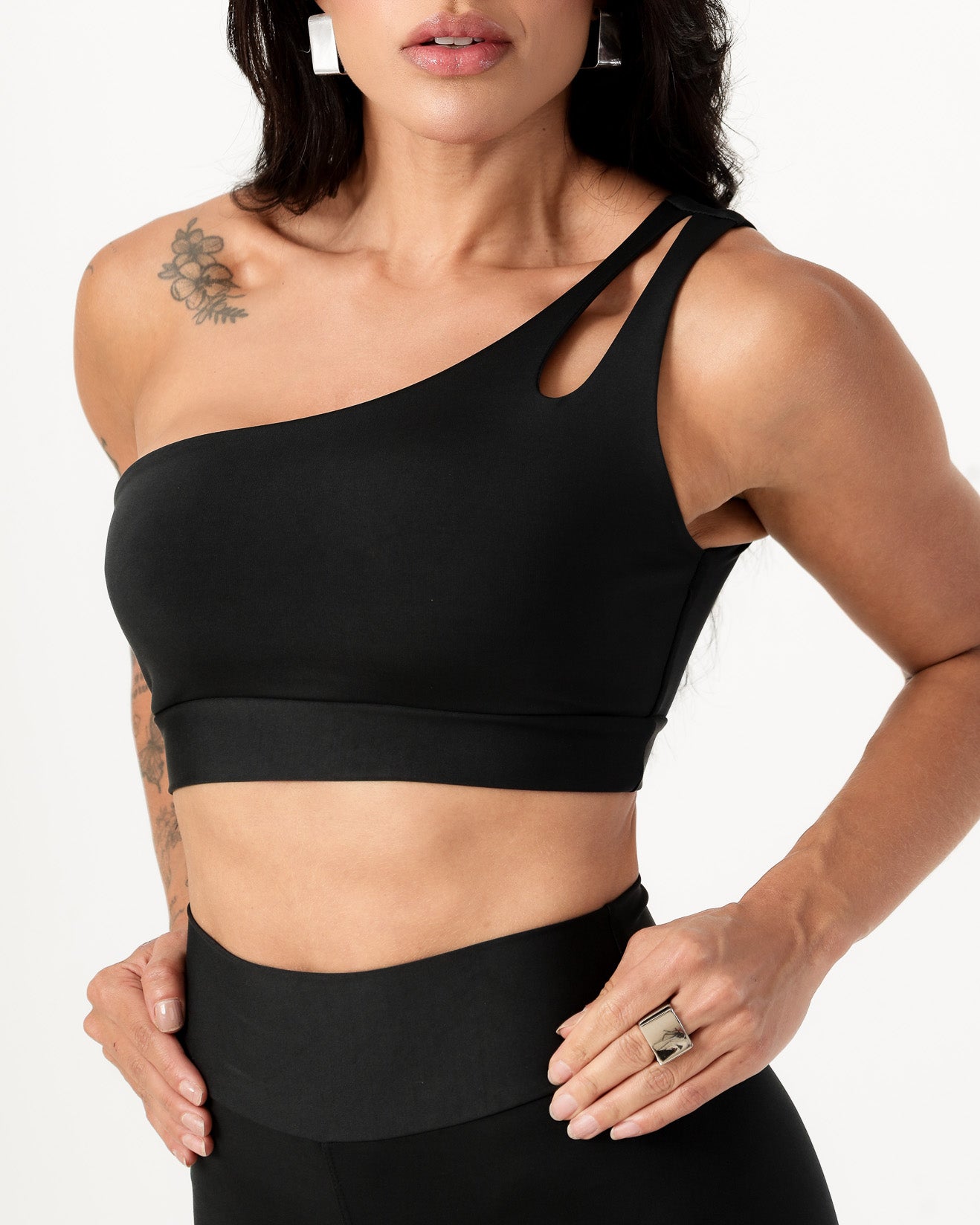Conjunto Top Nula Manga e Calça Legging Preto (3)